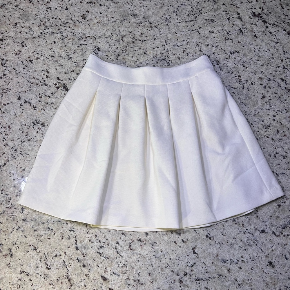 Banana Republic White Mini Skirt